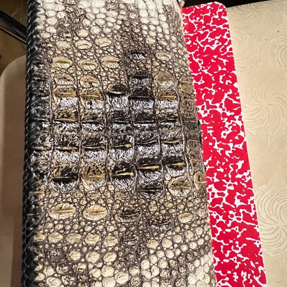 A NWOT⭐️ Handmade Natural Alligator clutch